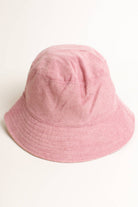 Pink Terry Cloth Bucket Hat