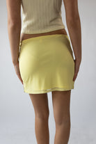 Flower Sequin Mesh Mini Skirt
