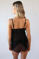 Mesh Hanky Hem Babydoll Cami