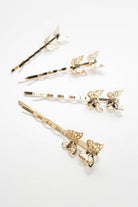 Mini Gold Butterflies Bobby Pins