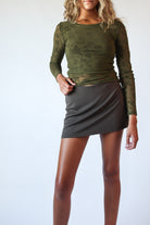 Basic Mini skort Brown