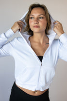 Lightweight Pinstripe Zip Up Hoodie