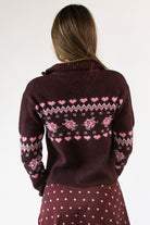 Mock Zip Fair Isle Cardigan