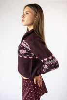 Mock Zip Fair Isle Cardigan