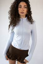 Two Way Zip Fleece Lined Top