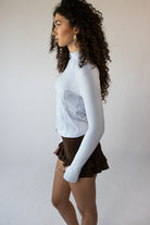 Two Way Zip Fleece Lined Top