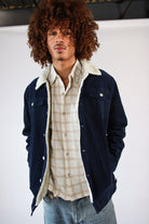 Corduroy Sherpa Lined Trucker Jacket