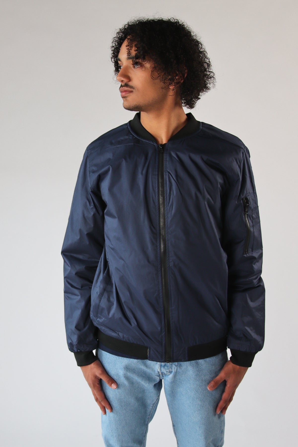 Navy Bomber Jacket