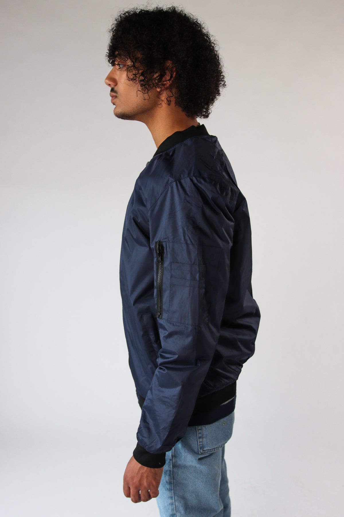 Navy Bomber Jacket