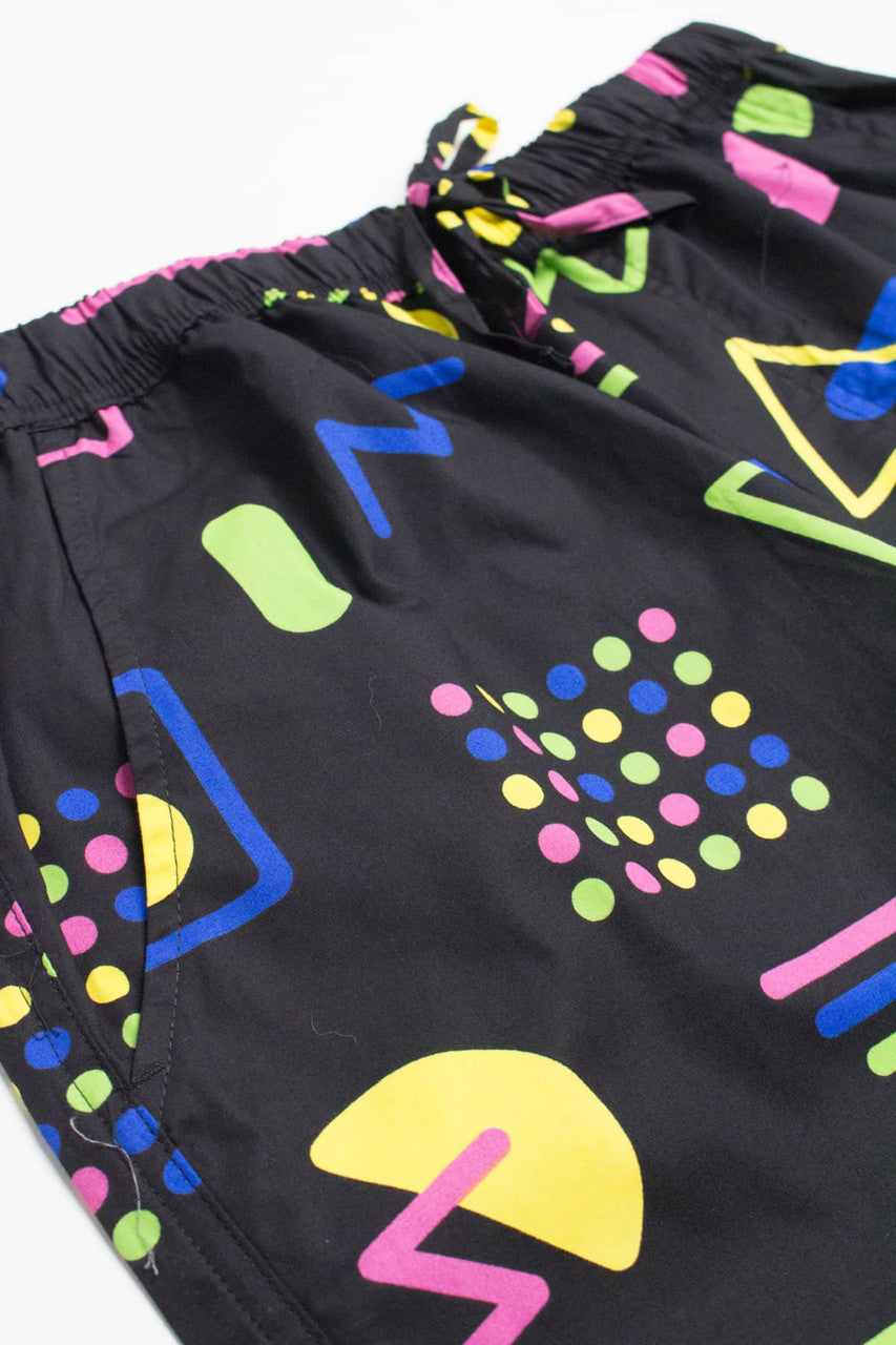 Neon Circuits Cotton Shorts
