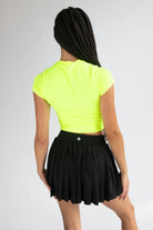 Neon Ribcage Crop T-Shirt
