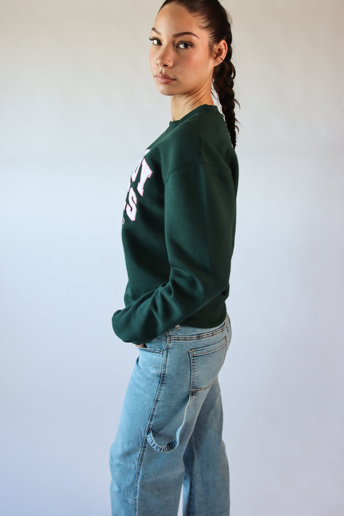 Nobody Cares Embroidered Sweatshirt