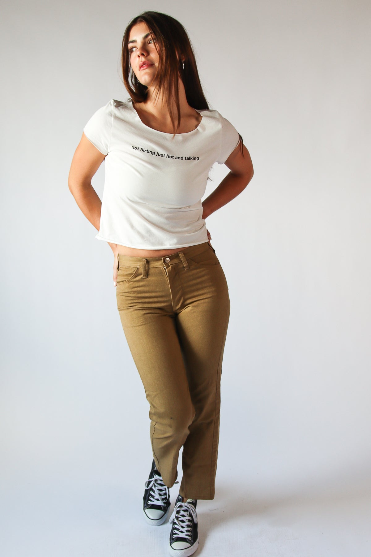 Not Flirting Off The Shoulder T-Shirt