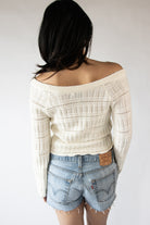Boat Neck Knit Sweater