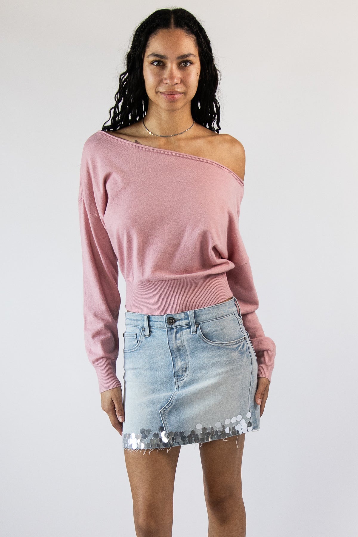 Ballet Neck Dolman Pullover