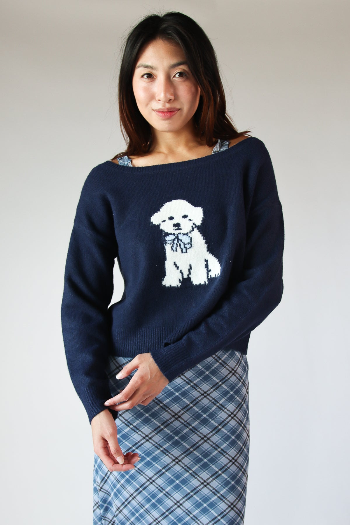 Off the Shoulder PuppySweater