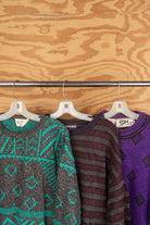 Mystery Vintage 80s Style Sweater Colorful