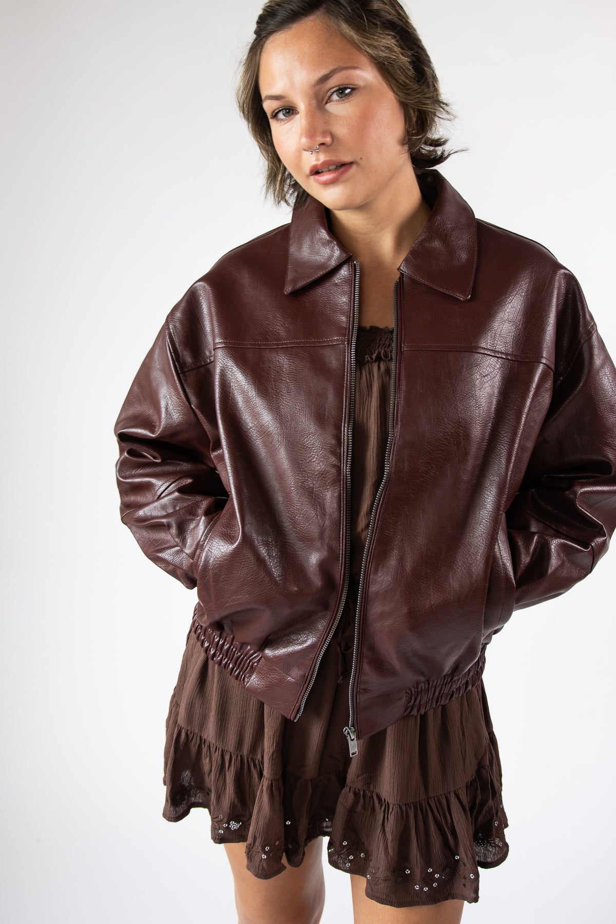Oversized Bomber Jacket