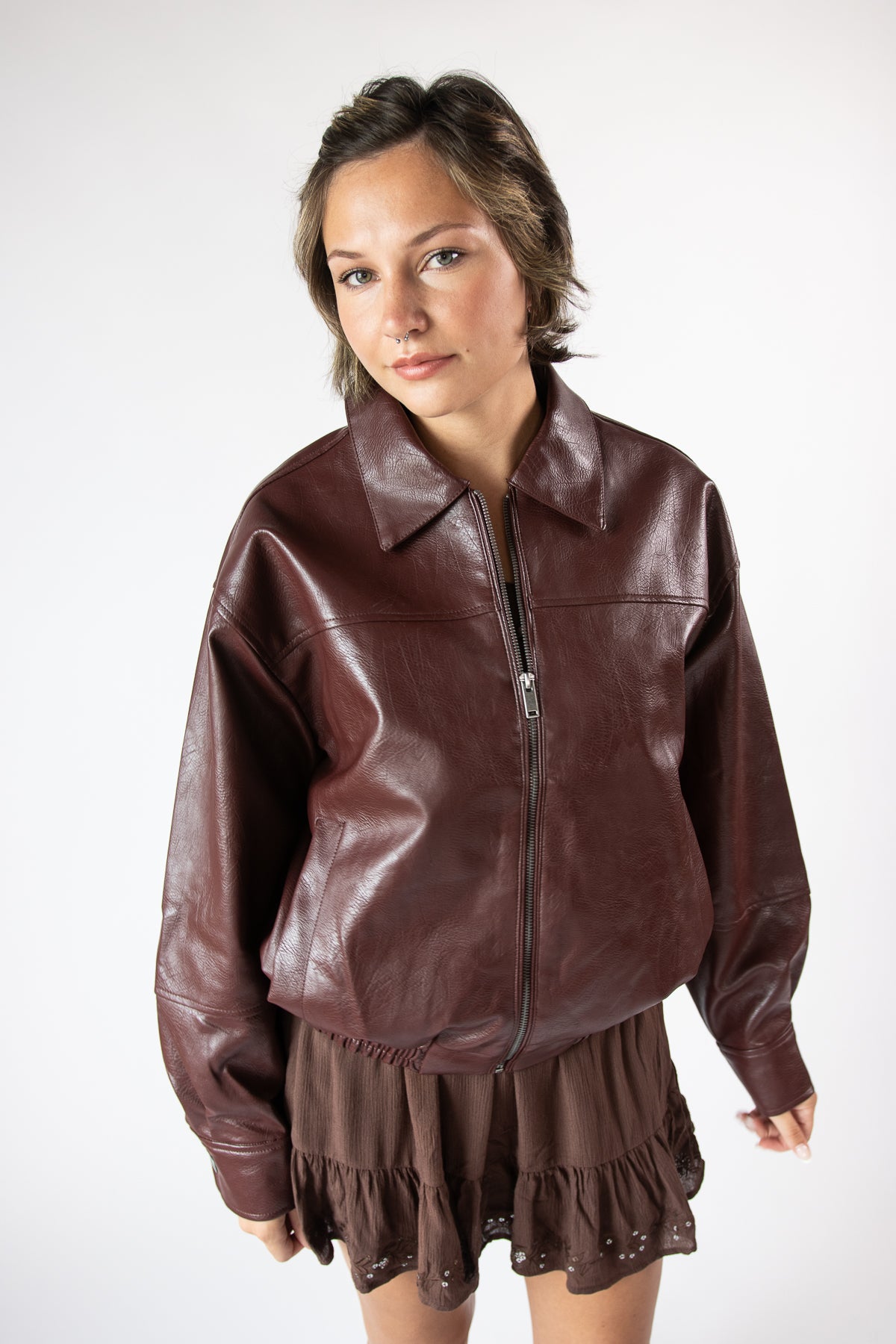 Oversized Bomber Jacket