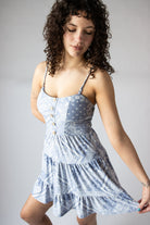 Paisley Bandana Print Mini Dress