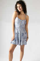 Paisley Bandana Print Mini Dress