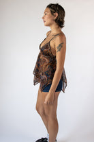 Paisly Beaded Lurex Cami