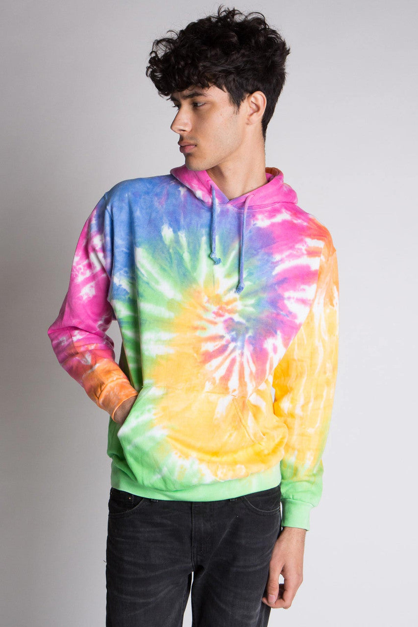 Pastel Rainbow Tie Dye Hoodie