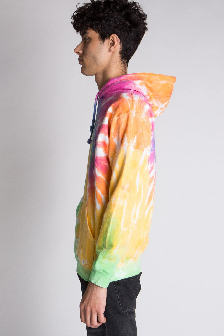 Pastel Rainbow Tie Dye Hoodie