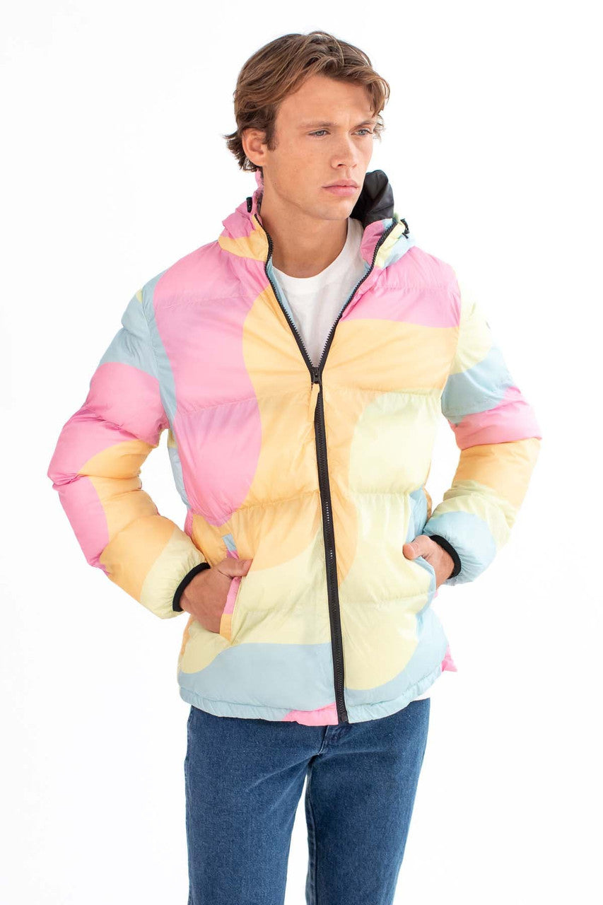 Pastel Sherbet Puffer Jacket – Ragstock