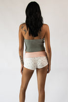 Patterned Fold Over Shorts