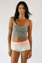 Patterned Fold Over Shorts
