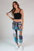 Picture Pocket Patchwork Pants