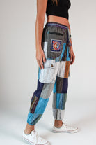 Picture Pocket Patchwork Pants