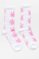 Pink Weed Socks