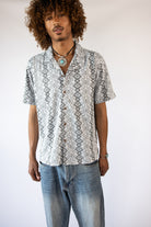 Pixel Diamonds Button Up Shirt