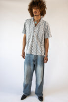 Pixel Diamonds Button Up Shirt