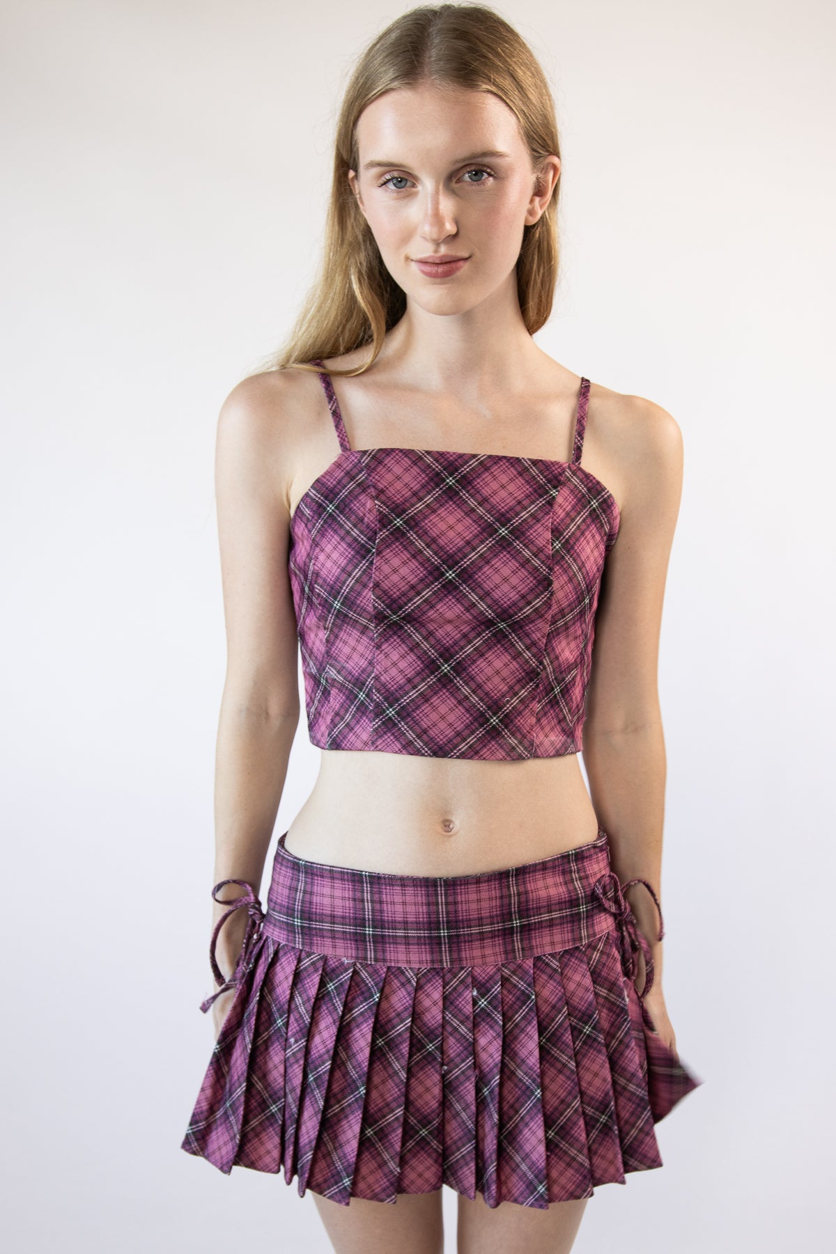 Plaid Corset Top