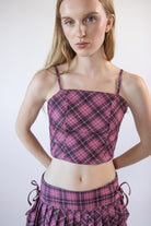 Plaid Corset Top