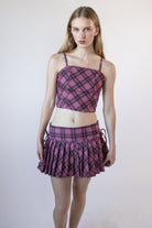 Plaid Corset Top