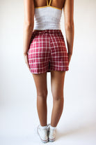 Plaid Belted Mini Skort