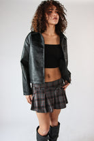 Oversized Collared Moto Jacket