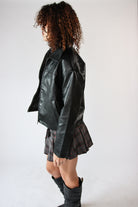 Oversized Collared Moto Jacket