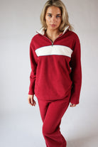 Polar Fleece Quarter Zip Sweatshirt