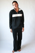 Polar Fleece Quarter Zip Sweatshirt