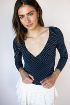 Polka Dot Long Sleeve Top