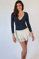 Polka Dot Long Sleeve Top