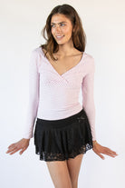 Polka Dot Long Sleeve Top