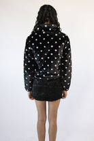Fuzzy Polka Dot Jacket