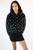 Fuzzy Polka Dot Jacket