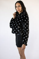Fuzzy Polka Dot Jacket